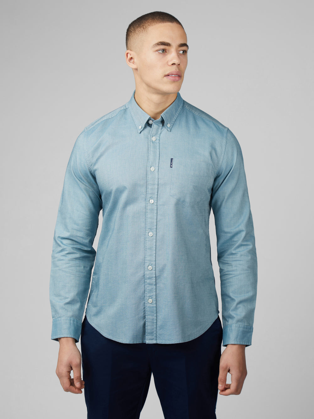 Chemises Ben Sherman Signature Oxford Turquoise | DJY-31910691